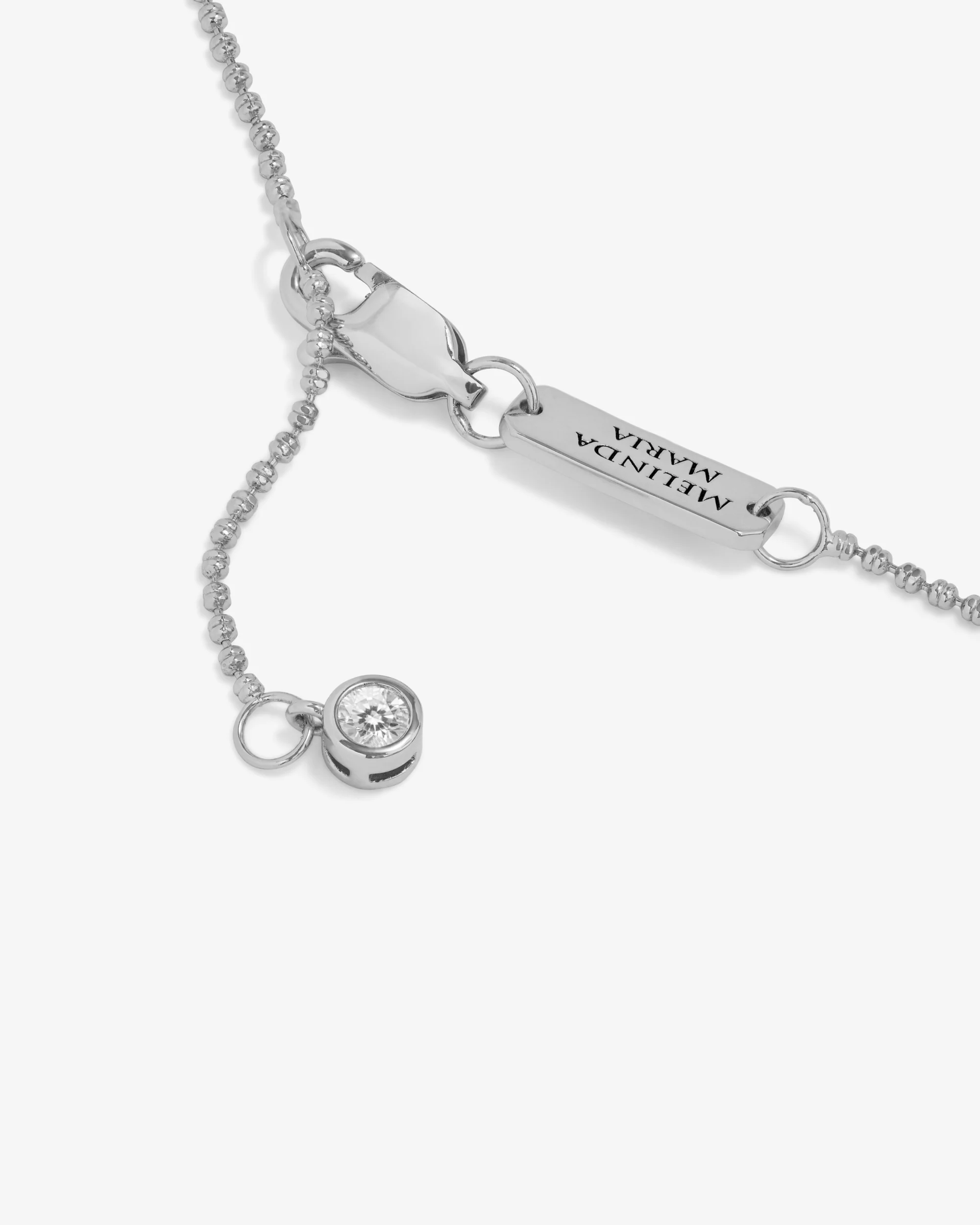 Ashley Venice Necklace - Silver|White Diamondettes - Image 4