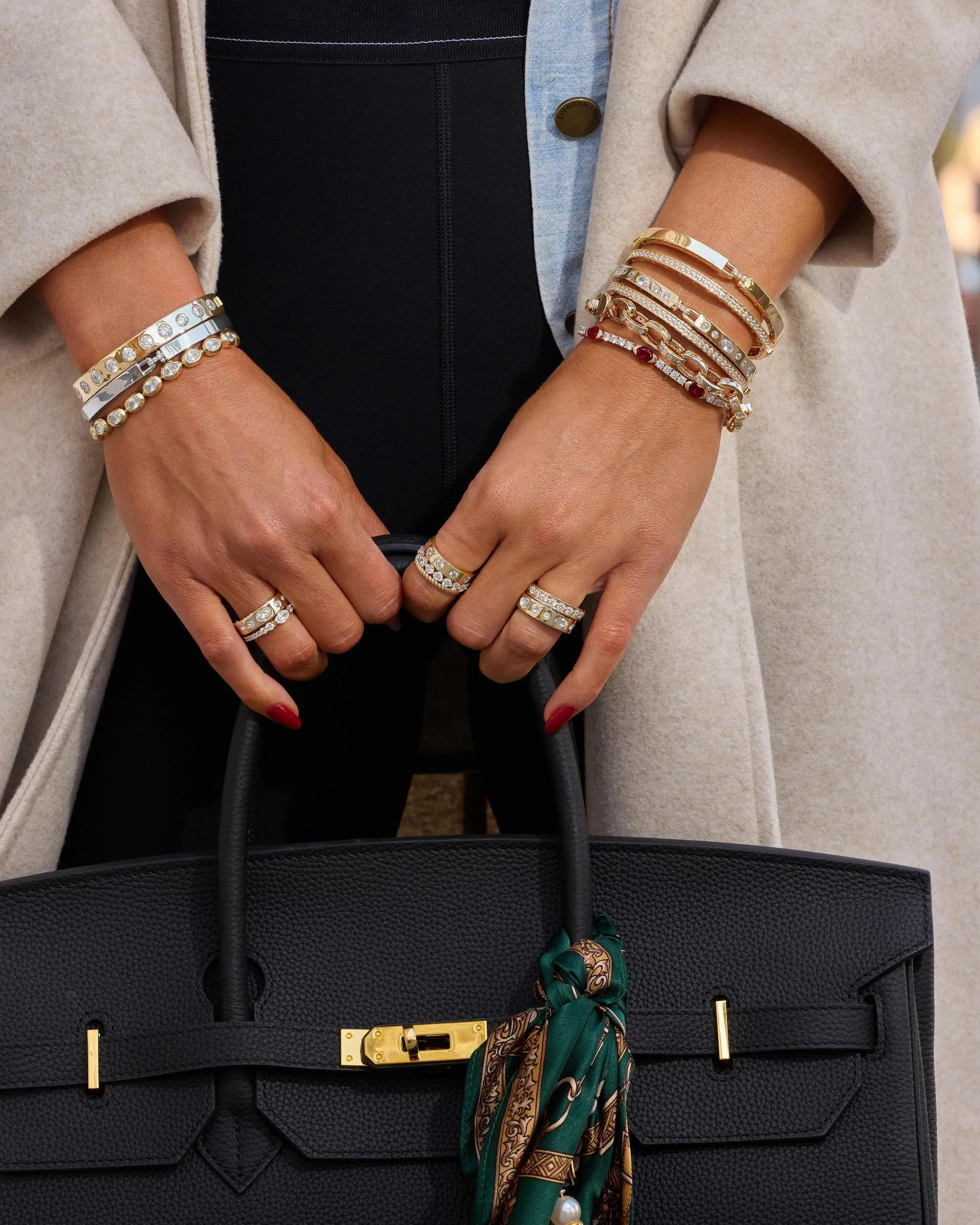 Ashley Venice Ring - Gold|White Diamondettes - Image 5