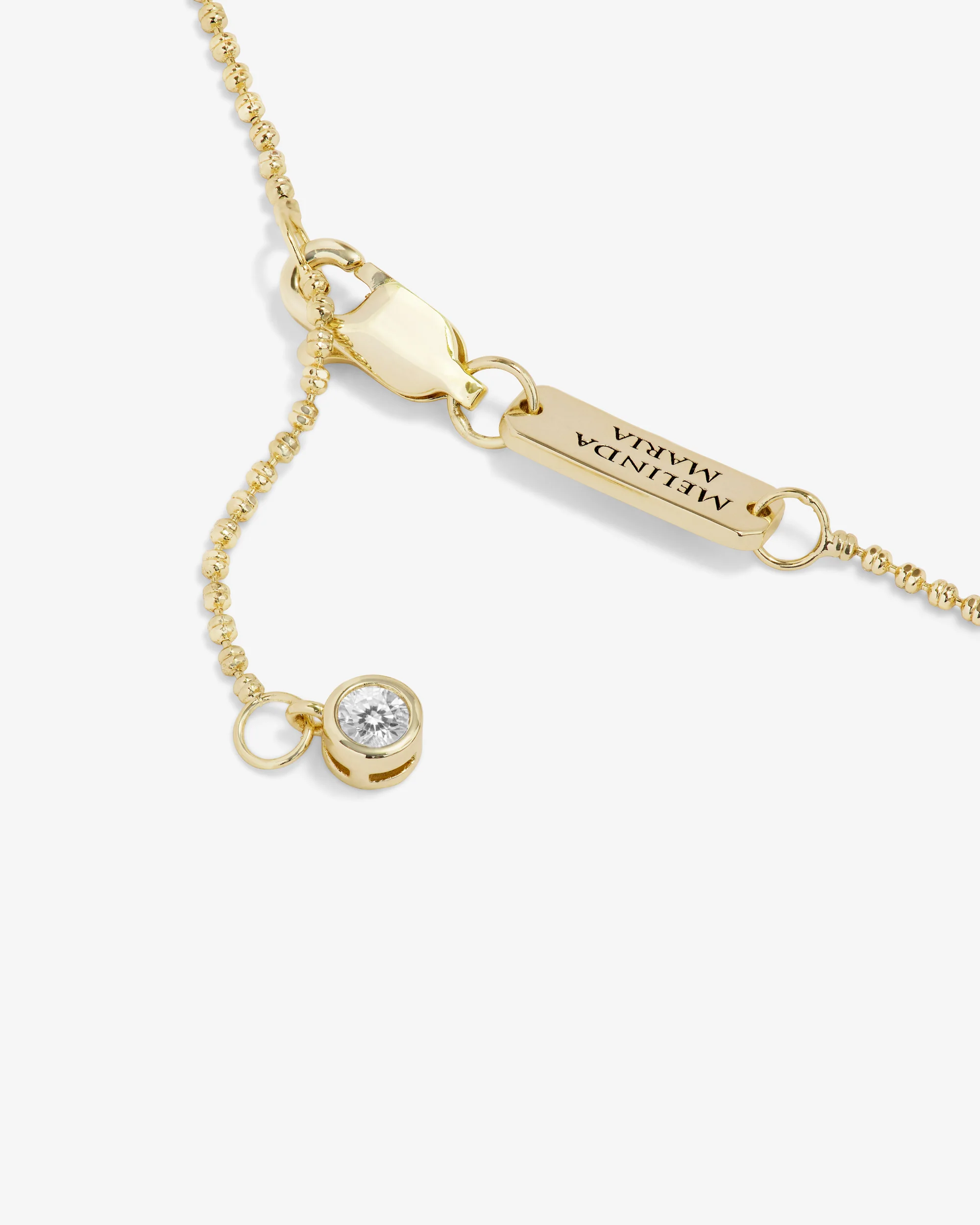 Hello Flawless Necklace - Gold|White Diamondettes - Image 5