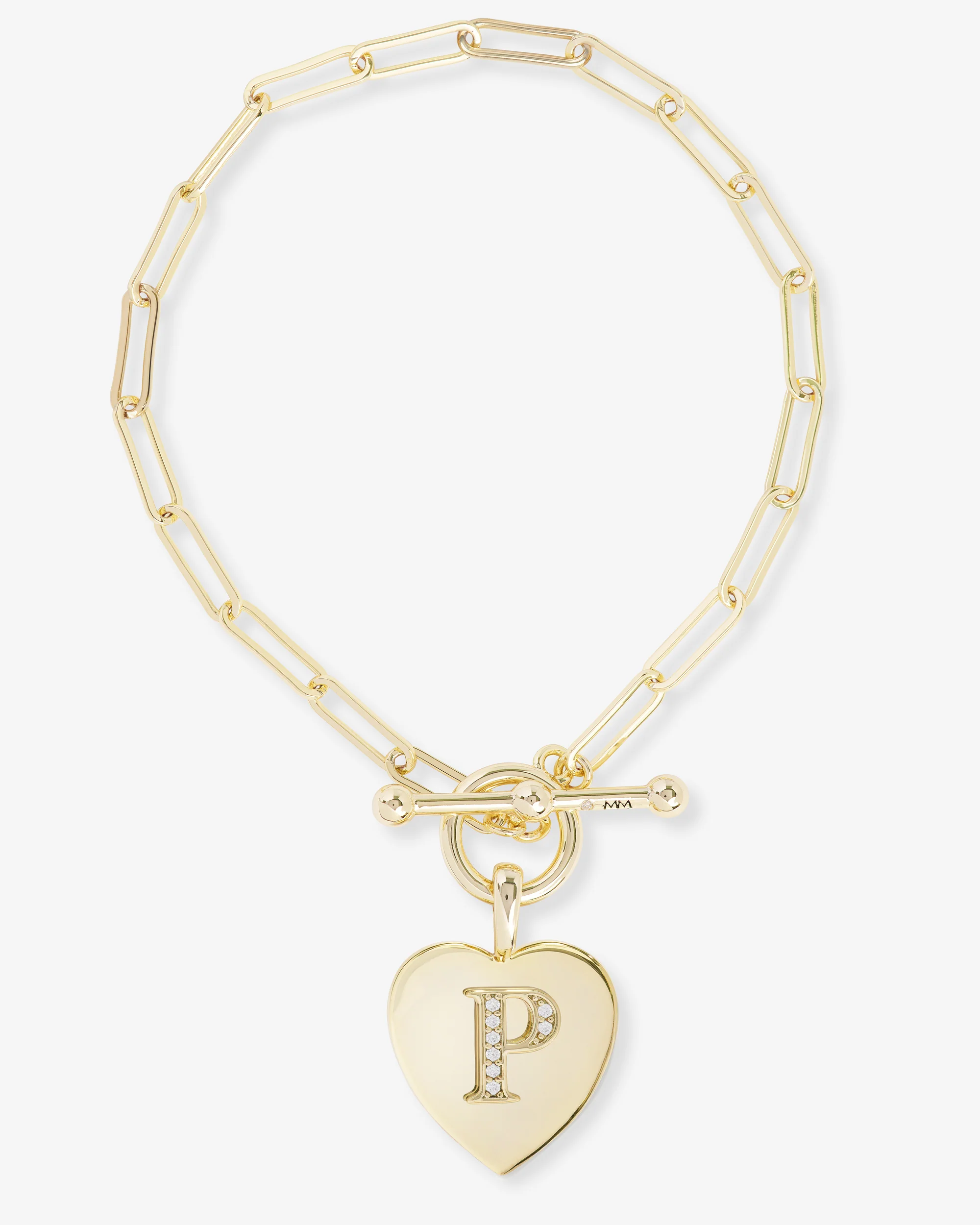 Love Letters Charm Bracelet - Gold|White Diamondettes - Image 16