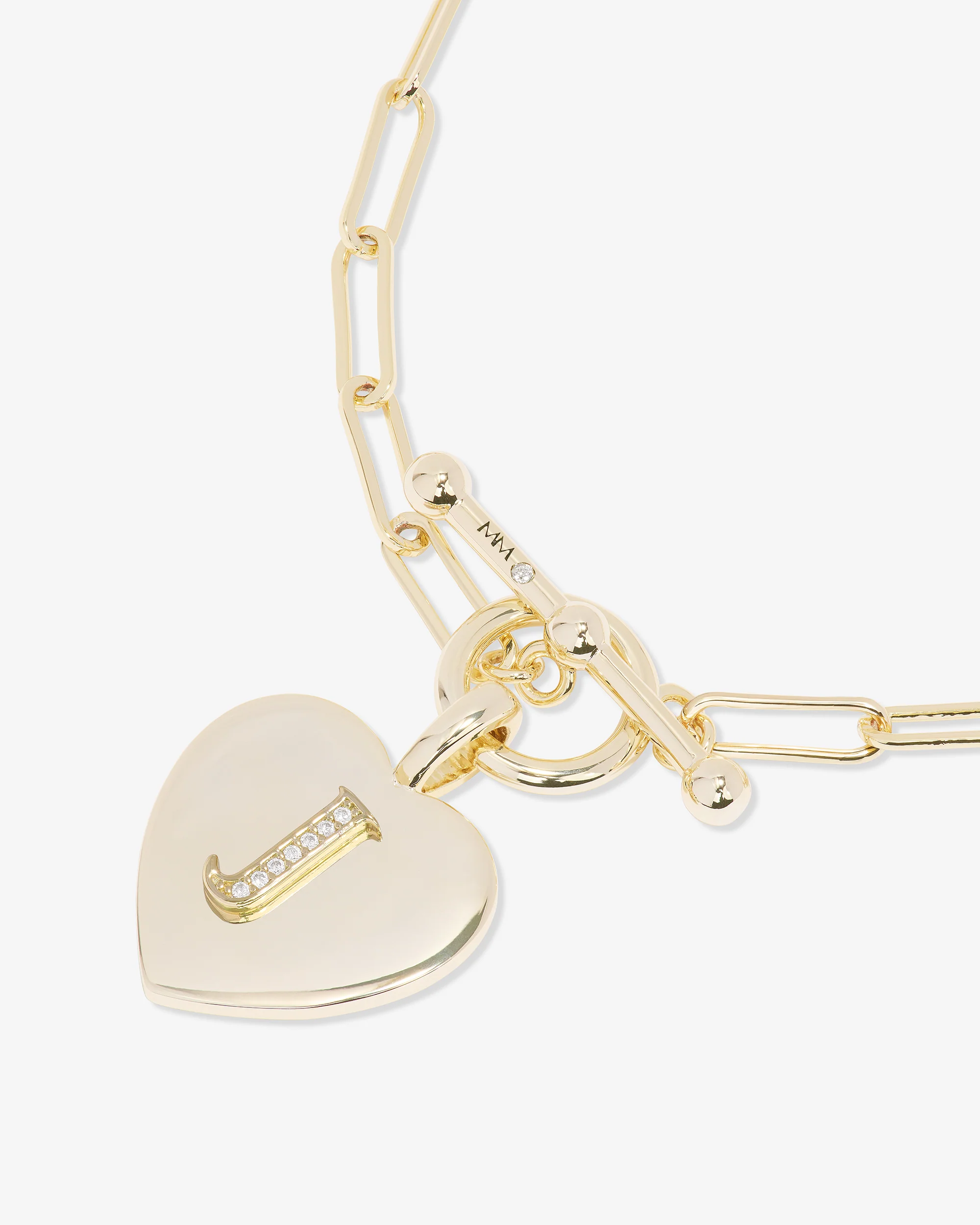 Love Letters Charm Bracelet - Gold|White Diamondettes - Image 37