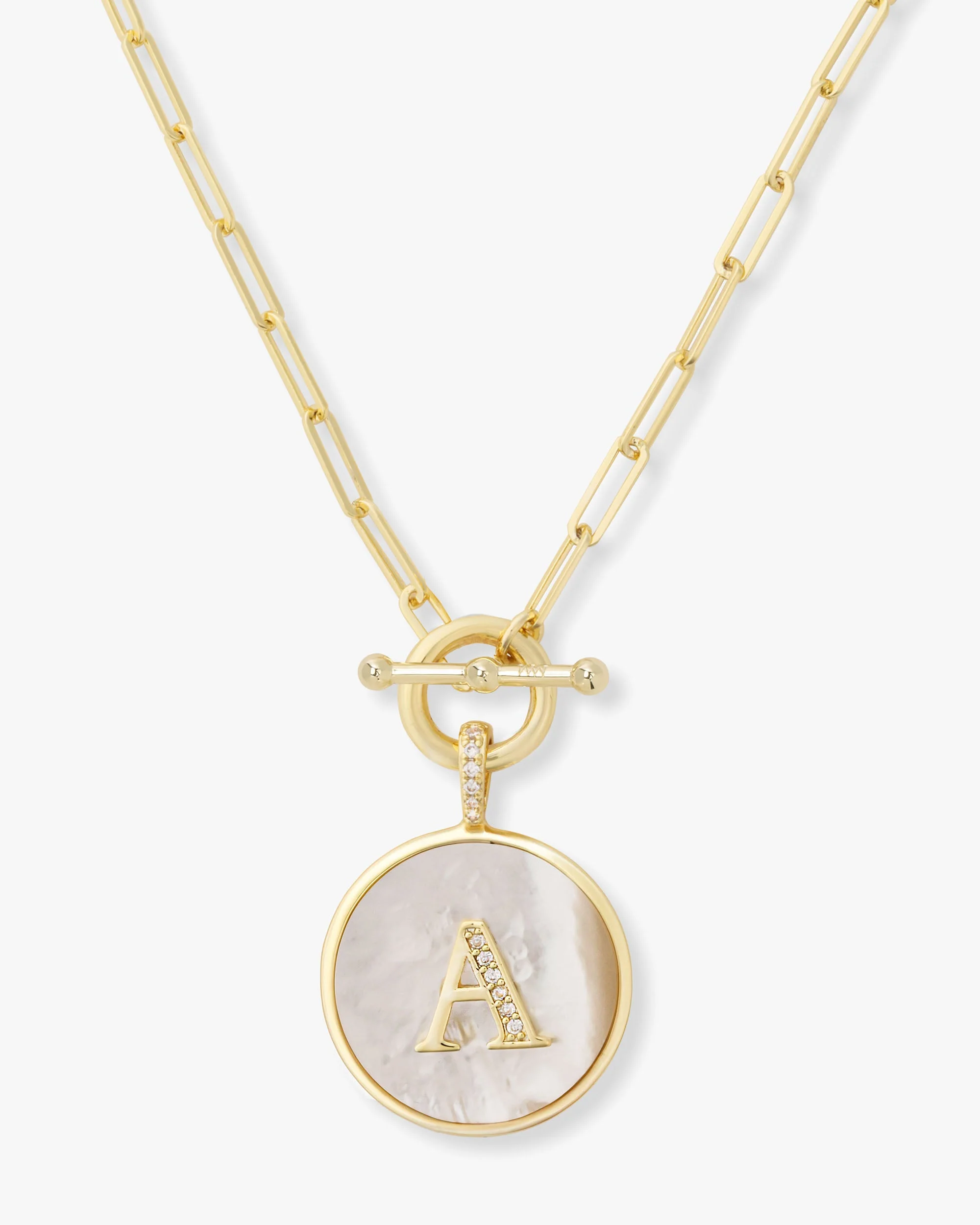 Love Letters Medallion Necklace 24mm - Gold