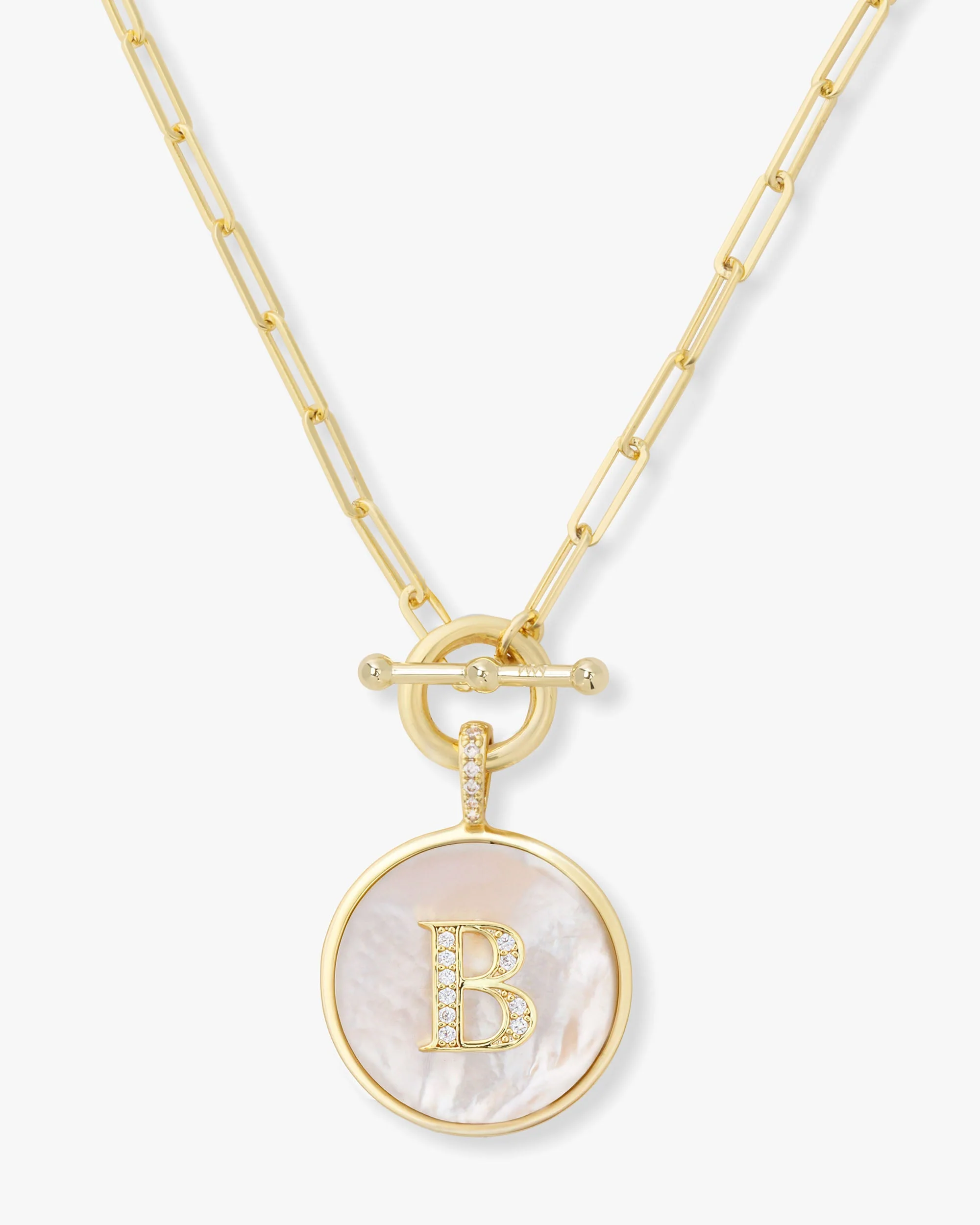 Love Letters Medallion Necklace 24mm - Gold - Image 2