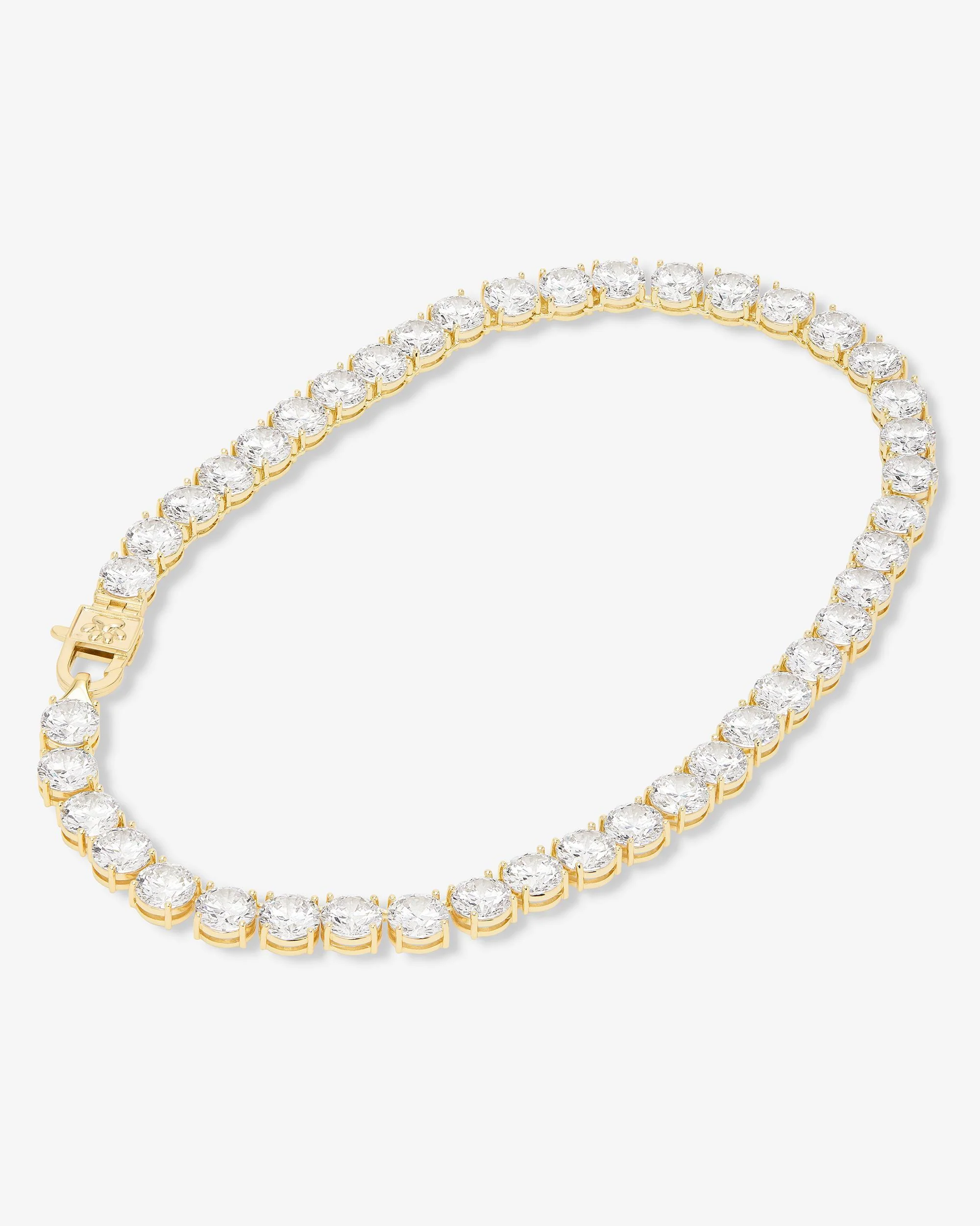 Royal Pet Tennis Necklace - Gold|White Diamondettes - Image 7