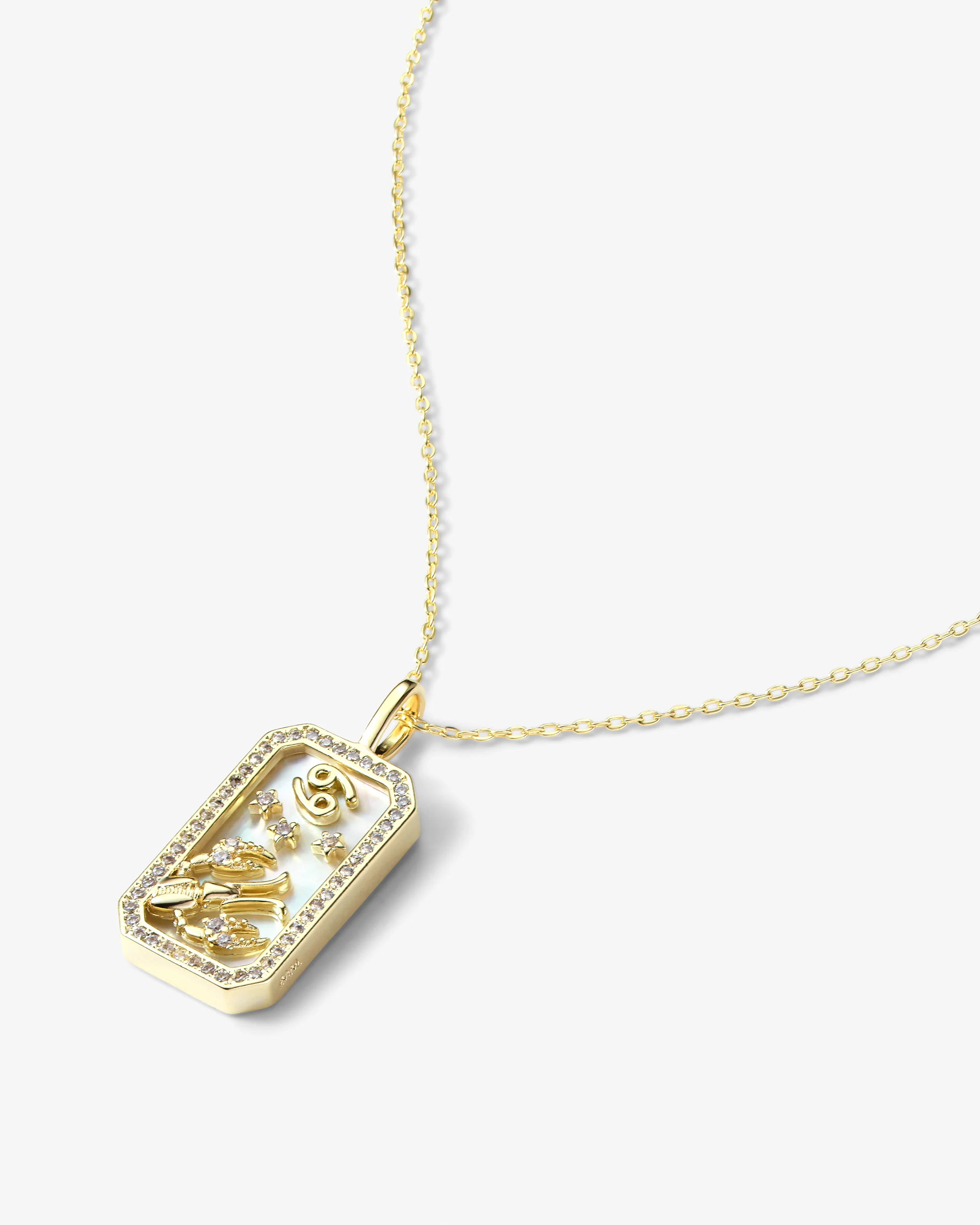 Zodiac Amulet Necklace - Gold - Image 16