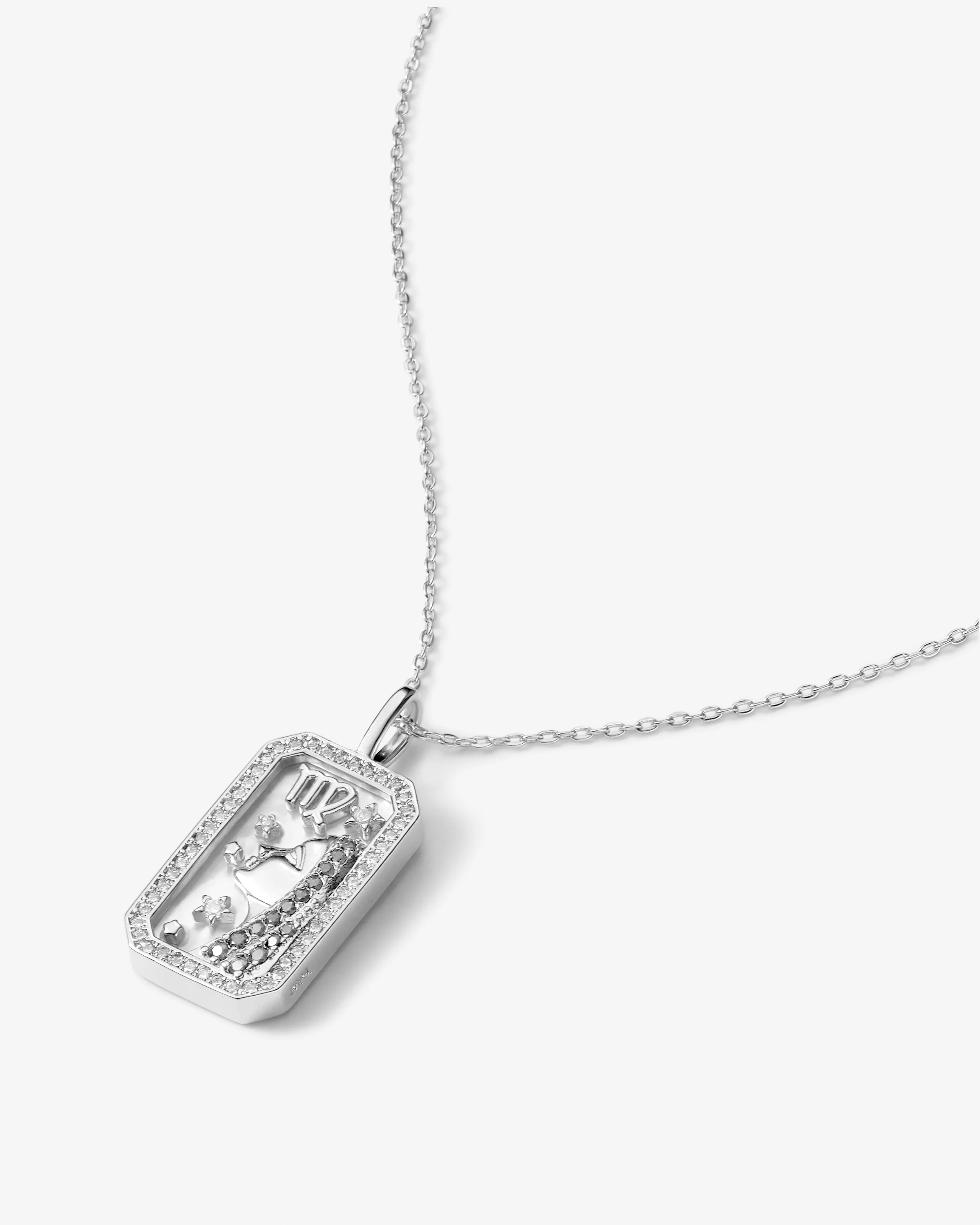 Zodiac Amulet Necklace - Silver - Image 15