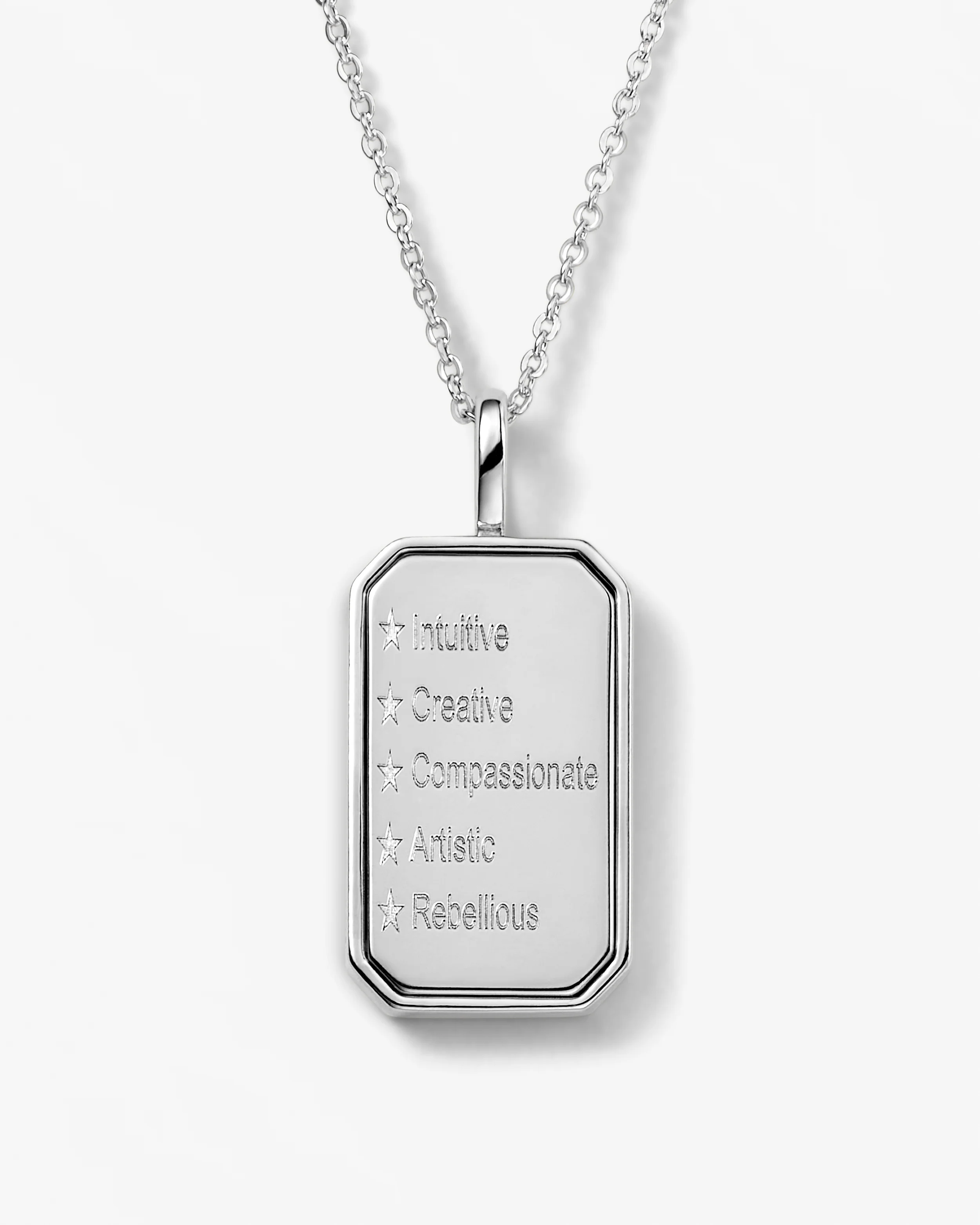 Zodiac Amulet Necklace - Silver - Image 33