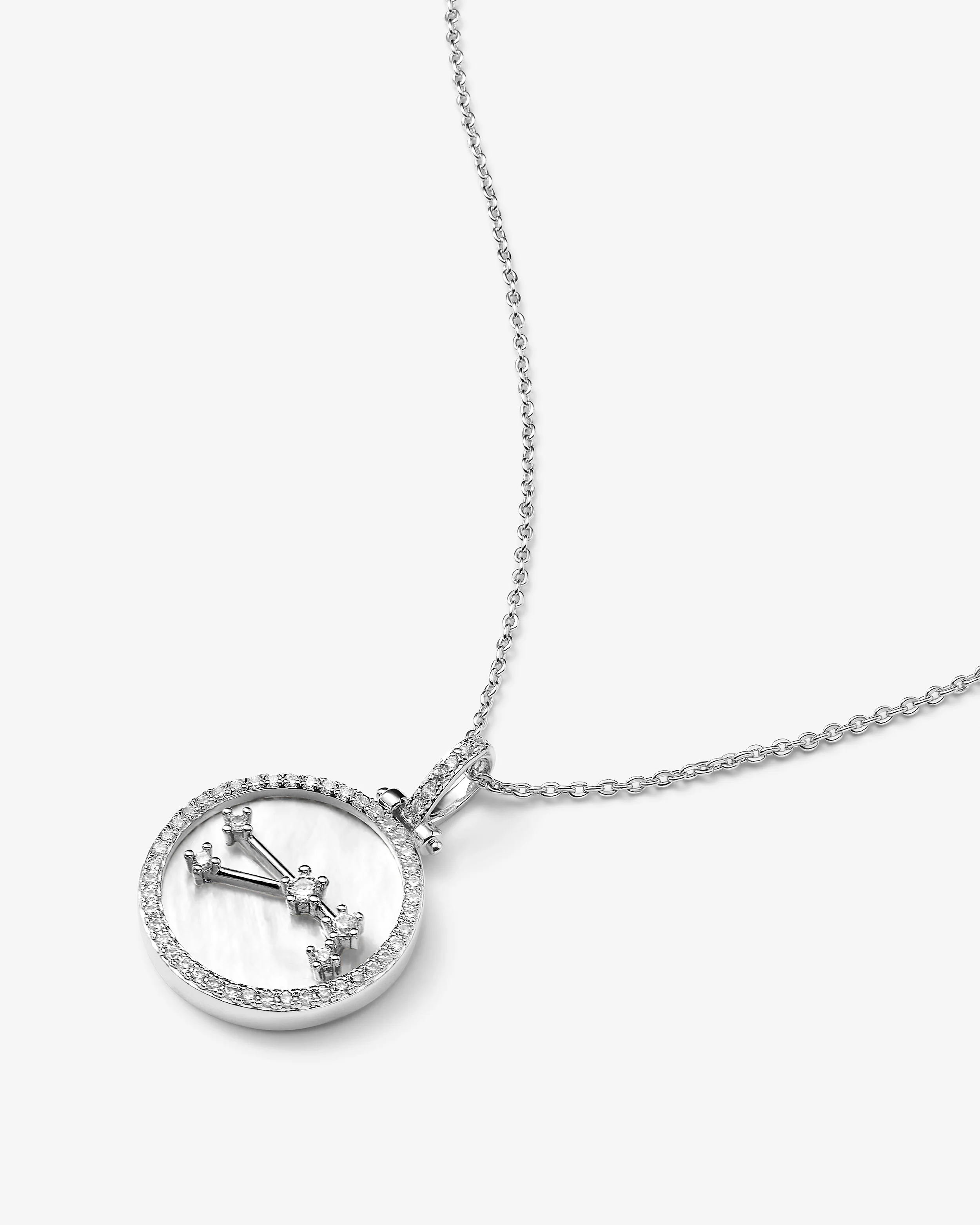 Zodiac Constellation Necklace - Silver - Image 21